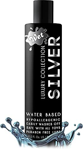 Влажна сребрена вода базирана на Lube 16 унца Премиум личен лубрикант, долготрајна формула за живот за мажи жени парови кондом