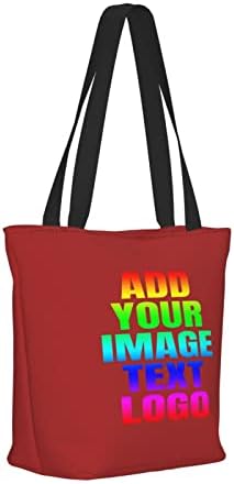 Прилагодени торбички торби со лого текст Персонализирана торби за купување торби за подароци за жени наставници за роденденски подароци