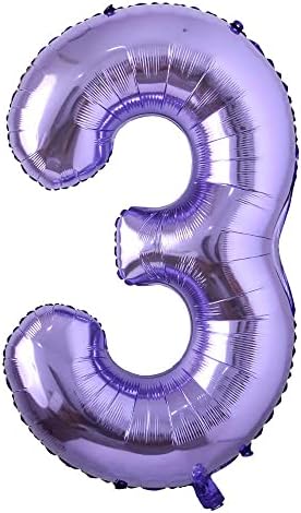 40 инчи Виолетова Хелиумска Фолија Број Балони Големи Фигури Топчиња На Надувување Бебешки Туш Роденденска Свадба Декорација Забава Материјали