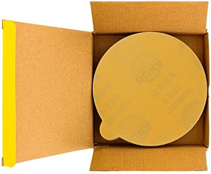 Dura -Gold 6 PSA дискови за пескарење - 800 решетки и 6 PSA DA Sander Поддржувачка плоча