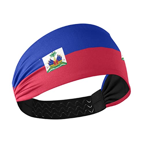 Знаме На хаити Женска Лента За Глава Трчање Јога Тренингот Коса Бенд, Еластична Лента За Пот За Девојки
