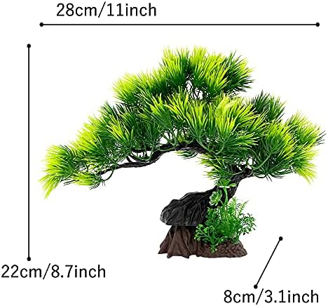 Измазнетодо - Миленичиња Аквариумски Растенија Украси Од Аквариум Средно/Големо Пластично Вештачко Растение Златна Рипка Воден Пејзаж Риба Крие Бонсаи Бамбус/Бор