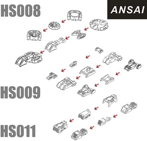 Додаток за надградба на детали ANSAI 3D одговара на MG RG RX-78, NT-000,00, RX93 Armor Optioin Делови 1/100 1/144 Скала