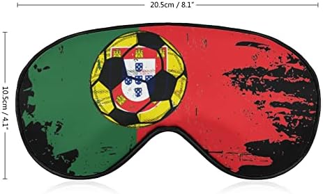 Португалски фудбалски фудбалско знаме за очи за очите за спиење ноќно слепило со прилагодлива лента за мажи жени кои патуваат јога дремки
