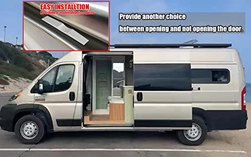 Darseity Midway Door Stop Kit For Van RV Mods компатибилен со Sprinter, Ford Transit, Ram Promaster Конверзии за лизгање на вратата