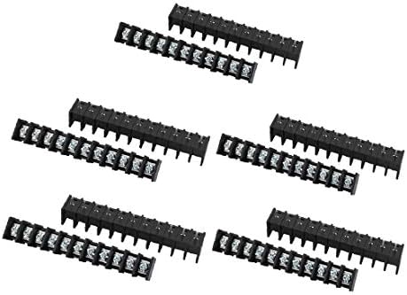 X-DREE 10Pcs LW1C AC 300V 15a 7.62 mm Теренот 11p Завртка Терминал Блок Лента Бариера(10 Unids LW1C AC 300V 15a 7.62 mm Paso 11p Tornillo Терминал Tira Barrera