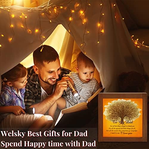 Велски Тато Роденденски Подароци Идеи - Тато Ноќно Светло Подароци За Тато Од Ќерка Син На Тато Роденденски Подароци Од Деца, Најдобри Подароци За Тато За Роденденс