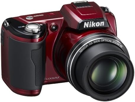 Nikon Coolpix L110 12.1MP дигитална камера со 15x оптички вибрации за намалување на вибрациите и 3,0-инчен LCD