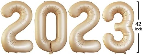 ПОСЕТИТЕЛ 42 Инчи 2023 Број На Карамела Фолија Балони за 2023 Година Новогодишен Фестивал Забава Материјали Дипломирање Украси