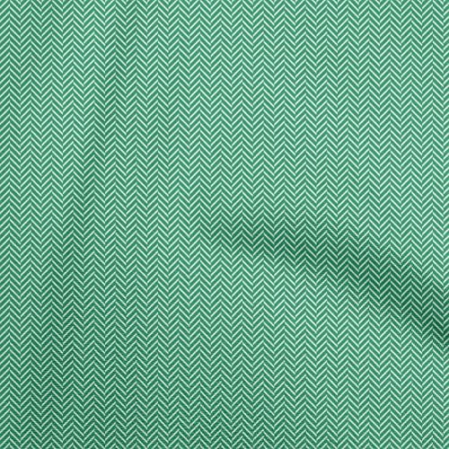 онеон Вискоза Дрес Зелена Ткаенина Шеврон Занает Проекти Декор Ткаенина Отпечатена од Дворот Широк 60 Инчи-7196