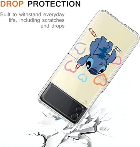 [2 Пакет] Симпатична Кутија За Samsung Galaxy Z Flip 4 5g Случај, Цртан Филм Kawaii Casesетски Кул Телефонски Случаи Девојче