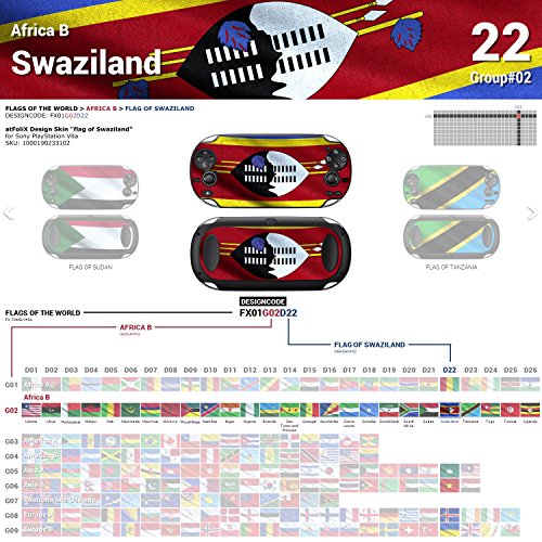 Sony PlayStation Vita Дизајн Кожата знаме На Свазиленд Налепница Налепница За PlayStation Вита