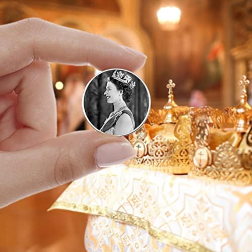 А/Р Нејзиното Височество Кралицата Елизабета ВТОРА, Платина Јубилеј Комеморативна Монета Сребрени Комеморативни Монети Кралица Кралско Семејство