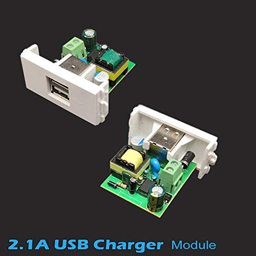 Ѕидна Плоча СО 3X 2.1 USB Конектор ЗА Полнач Клучен Камен Приклучок За Модуларен Приклучок Бели Украсни Плочи За Лице Капак На Спојката За Монтирање На Уредот -