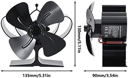 ЛИНЛИН 4 Ножеви Камин Шпорет Вентилатор Термичка Моќ Вентилатор Дрво Најавите Горилник Вентилатор Топлина Дистрибуција Дома Топлина Моќ Мини Шпорет Вентилатор