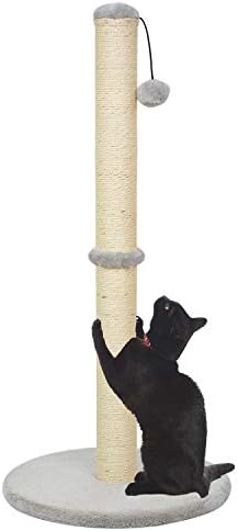 Казура 29 Висок Столб За Гребење Мачки, Гребење За Мачки Со Сисално Јаже И Подлога Покриена Со Мек Кадифен, Гребење Мачки За Мачиња