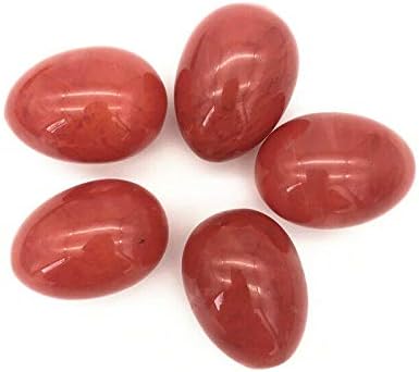 Laaalid xn216 1pc голема големина црвена лубеница кварц кристално јајце во облик на камења заздравување на реики декор камења и минерали