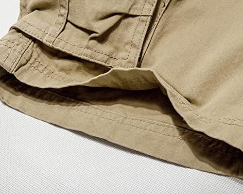 Машки Лесни Обични Товарни Шорцеви Џебови Со Патент На Отворено Кратки Панталони Памук Воена Армија Краток Без Појас