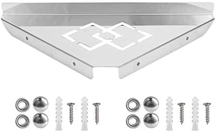 ДУОКОН бања туш агол полица од не'рѓосувачки челик Триаголен полици за складирање на полици, лесен за инсталирање на wallидна полица