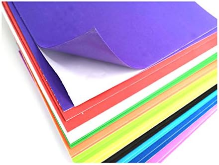 Налепница Mbjelir Eva Foam Sheets 22 Pack, 8,8 x 12,6 инчи, дебелина од 2 мм, 11 бои, 2 листови секоја боја, белешка за книги, DIY уметност,