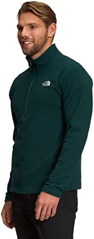 Машката машка машка капа на карпи ¼ патент пулвер џемпер, зелена пондероза, мала