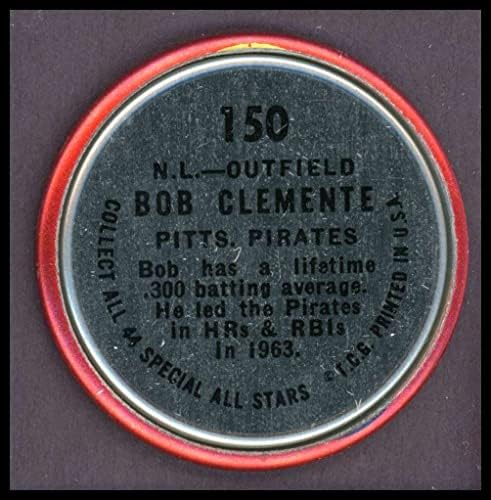 1964 Топпс # 150 Ол-стар Роберто Климент Питсбург Пирати НМ Пирати