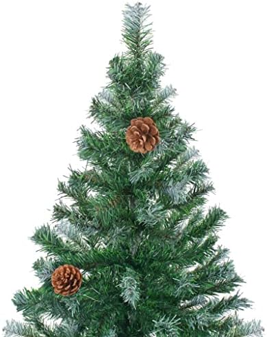 Вештачки Божиќ, бар Божиќ, елка на отворено, деловна елка, новогодишна елка, за празник затворен и украсен декор, дрво со LED диоди и топка поставени пинекони 82,7 “