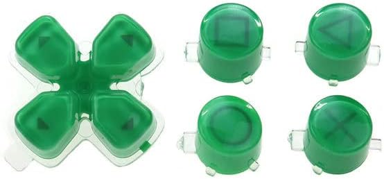 Копче За Кристално Копче D-Pad Копче Abxy ФУНКЦИЈА Копчиња ЗА PS5 Контролор Копчиња За Дриекција Замена Зелена
