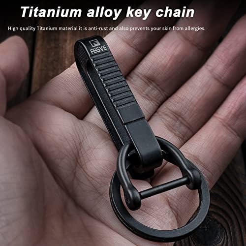 Тисур 2 парчиња титаниум клуч за клучеви за клучеви за клучеви