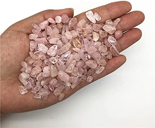 Shitou2231 50g Природно розово морнинит испреплетено кристални камења роза кварц кристали аквариум заздравување декор заздравување