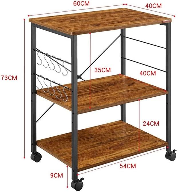 Jydqm 3 ниво кујна за складирање кујна дома кујна мултифункционална количка за складирање количка