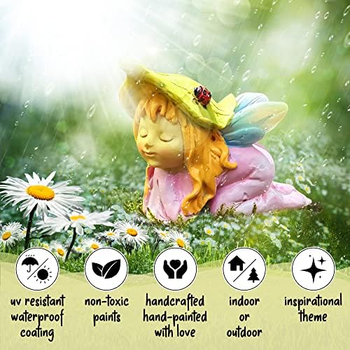 Комплет за додатоци за бајки за диви пикси - комплет за минијатурни бајки за бајки, пролетна колекција со прекрасни бебешки градинари и