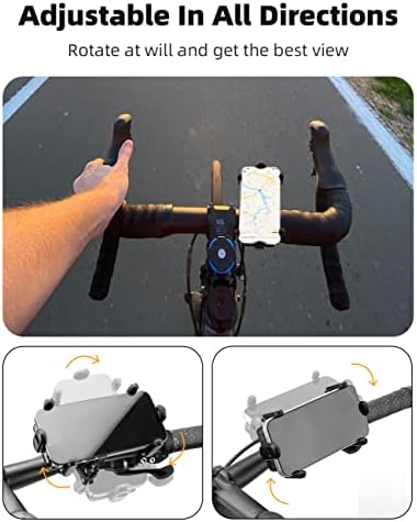 Држач за телефонски велосипеди - прилагодлив монтажен телефон за моторцикл за монтирање, клип за велосипед, стегач за мобилни телефони за 4.1