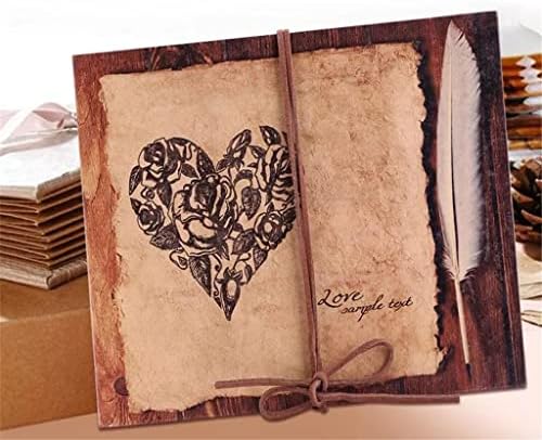 BMKIW 34 страници DIY занает фото албум гроздобер стил серија на срце рачно изработен фото албум за скриптички travelубител на свадба