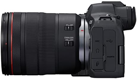Canon Eos R6 Mark II Mirroless Дигитална Камера Со RF 24-105mm f/4L Е USM Леќа + 128gb Меморија + LED Видео Светлина + Микрофон + Назад Пакет