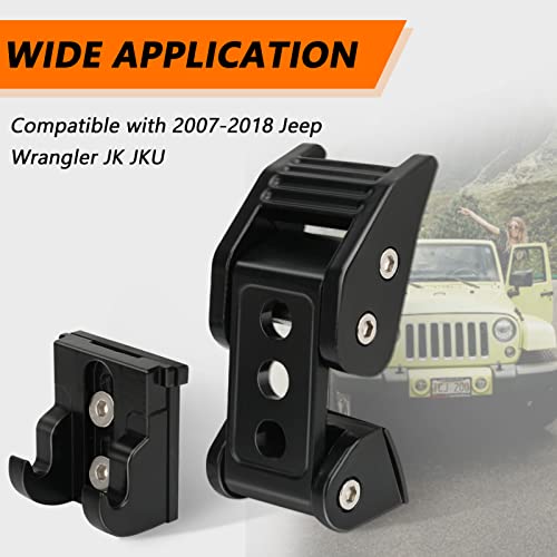 Аспирани за џип 2-пакет, Худ фаќа компатибилен со Jeep Wrangler JK/JKU 2007-2018, Jeep Wrangler JL/JLU 2018-2022 & Jeep Gladiator 2020+