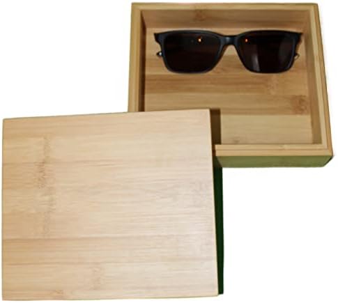 Доктор Ландон Бамбус кутија за складирање на дрво со капакот на капакот, рачно изработено природно кутија за складирање на дрво од бамбус, кутија за складирање на ч