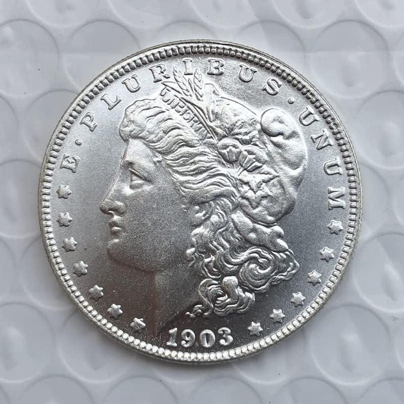 1903п Верзија На Американски Морган Монета Сребрен Долар Месинг Сребрена Позлатени Антички Занаети Странски Комеморативни Монети
