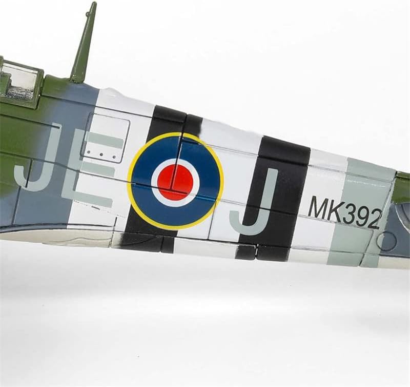 Серија Авиони Фов Втората СВЕТСКА ВОЈНА Британски Спитфајр Џони МК392 144 Та Единица 1/72 Диекаст Авион Претходно Изграден Модел