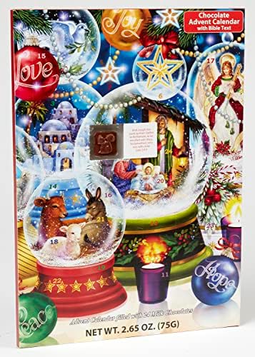 Рождество Снег Глобус Чоколадо Доаѓањето Календар Со Рождество Приказна