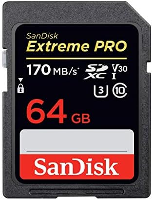 Sandisk 64GB SDXC Екстремни Про Мемориска Картичка Работи Со Canon EOS R, M50, M100 Огледало Камера 4K V30 UHS-јас Со Сѐ, Но Stromboli