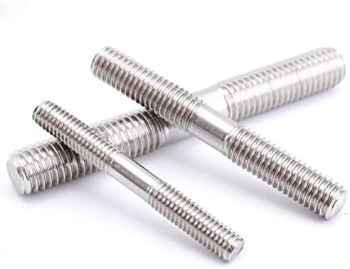 Завртки 2 парчиња од не'рѓосувачки челик од не'рѓосувачки челик заби со целосна нишка за завртки за завртки за украсување дома 70мм -100мм должина -должина -