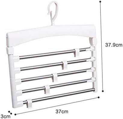 Hershii Tiered Pants Hanger Hanger Space Spacing Slack Farmous Prousers Organiter Procter Storage Rack Tie Scare Scalfer со не лизгачка