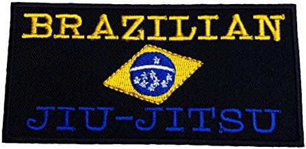 Бразил Jiиу Јитсу Печ извезено железо/Шие на значка BJJ Grappling Gi Shorts Pants Pants Bagges