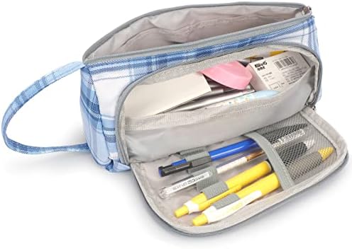 Bisivio Pencil Case торбичка торба, држач за торбичка за пенкало, организатор на големи простории за складирање патенти за училишни студенти