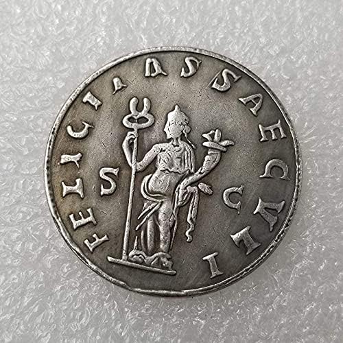 Антички занаети римски монети сребро-позлатен бакар потресен сребрен долар сребрен круг странски сребрен долар антички колекција 1