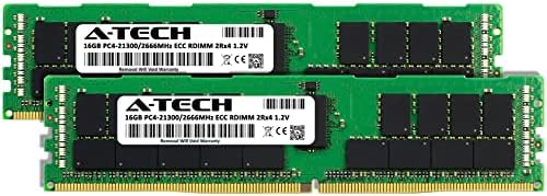 A-Tech 32GB комплет меморија RAM меморија за Supermicro X11SPI-TF-DDR4 2666MHz PC4-21300 ECC Регистриран RDIMM 2RX4 1.2V-сервер