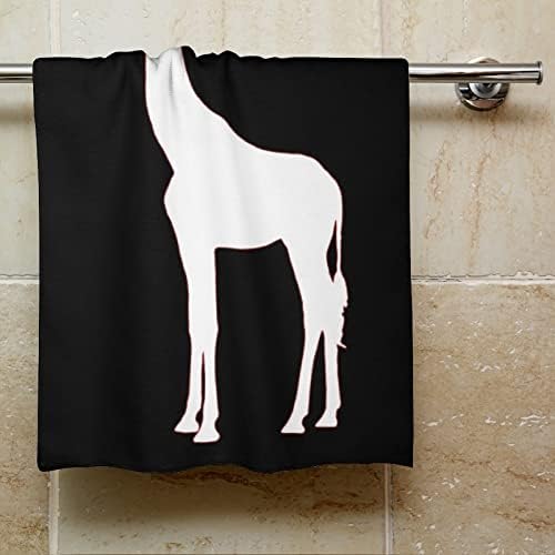 Ја сакам пешкир за миење жирафа 28,7 x13,8 крпи за лице Суперфинирани влакна високо апсорбирани крпи крпи
