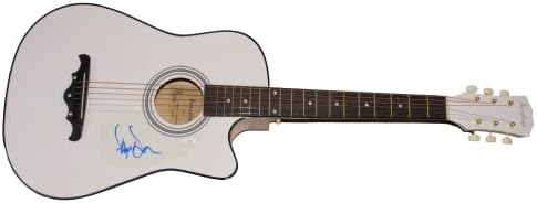 Адам Дуриц потпиша автограм со целосна големина Акустична гитара Б/ Jamesејмс Спенс автентикација JSA COA - Сателити, овој пустински