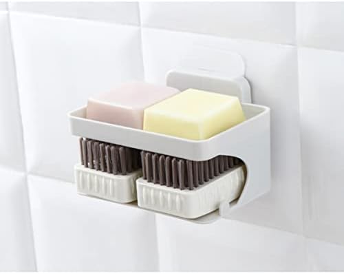 Алипис Контејнер 2 парчиња монтирани во трагови кои не се кујни со двојна бања, слој сив вискозен сапун wallид за сапуни за сапуни